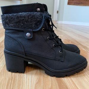 womens 11, never worn black fashion boots